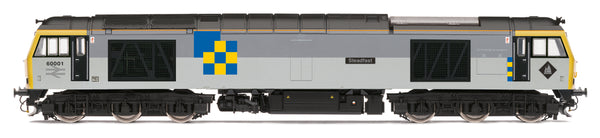 Hornby R30156 BR RAILFREIGHT Class 60 Co-Co 'SteadFast' No.60001 OO Gauge DCC Ready