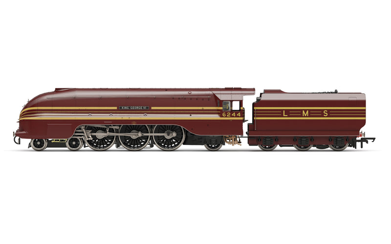 Hornby R3639 LMS Stream Lined Princess Coronation Class 'King George VI' No.6244 OO Gauge DCC Ready