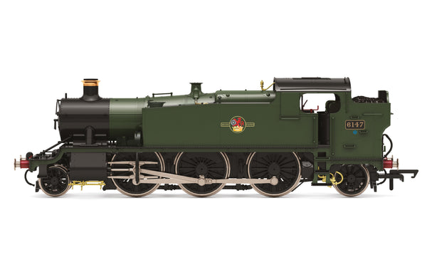 Hornby R3850 Late BR Class 61XX 'Large Prairie' 2-6-2T No.6147 DCC Ready OO Gauge