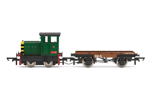 Hornby R3852 DVLR Ruston & Hornsby 48DS 0-4-0 & Flatbed Wagon 'Jim' No.417892 DCC Ready OO Gauge